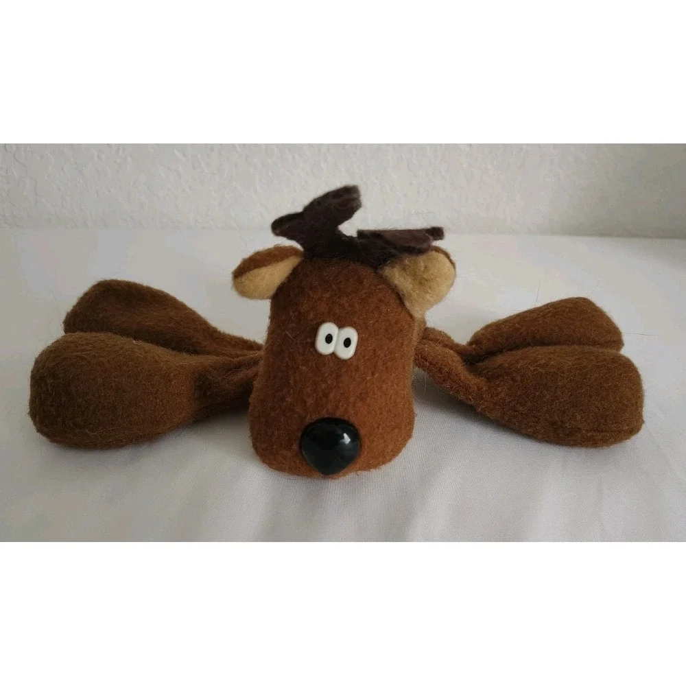 Vintage Hallmark Rodney Reindeer Stuffed Animal Plush Brown/Beige Christmas